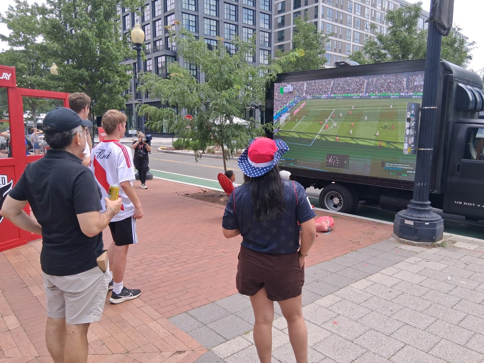 Mobile billboard route photo