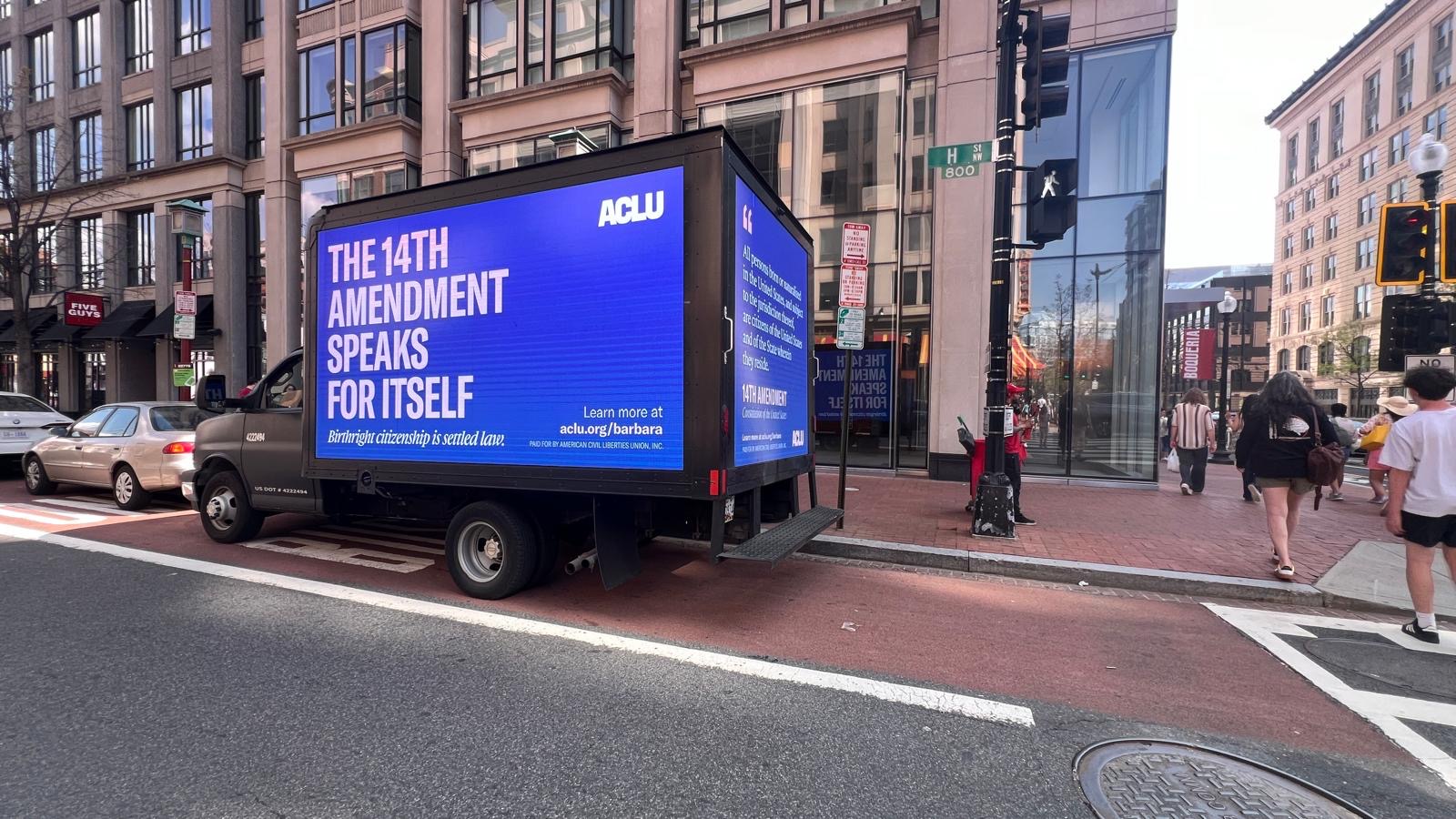 Mobile LED billboard campaign photo