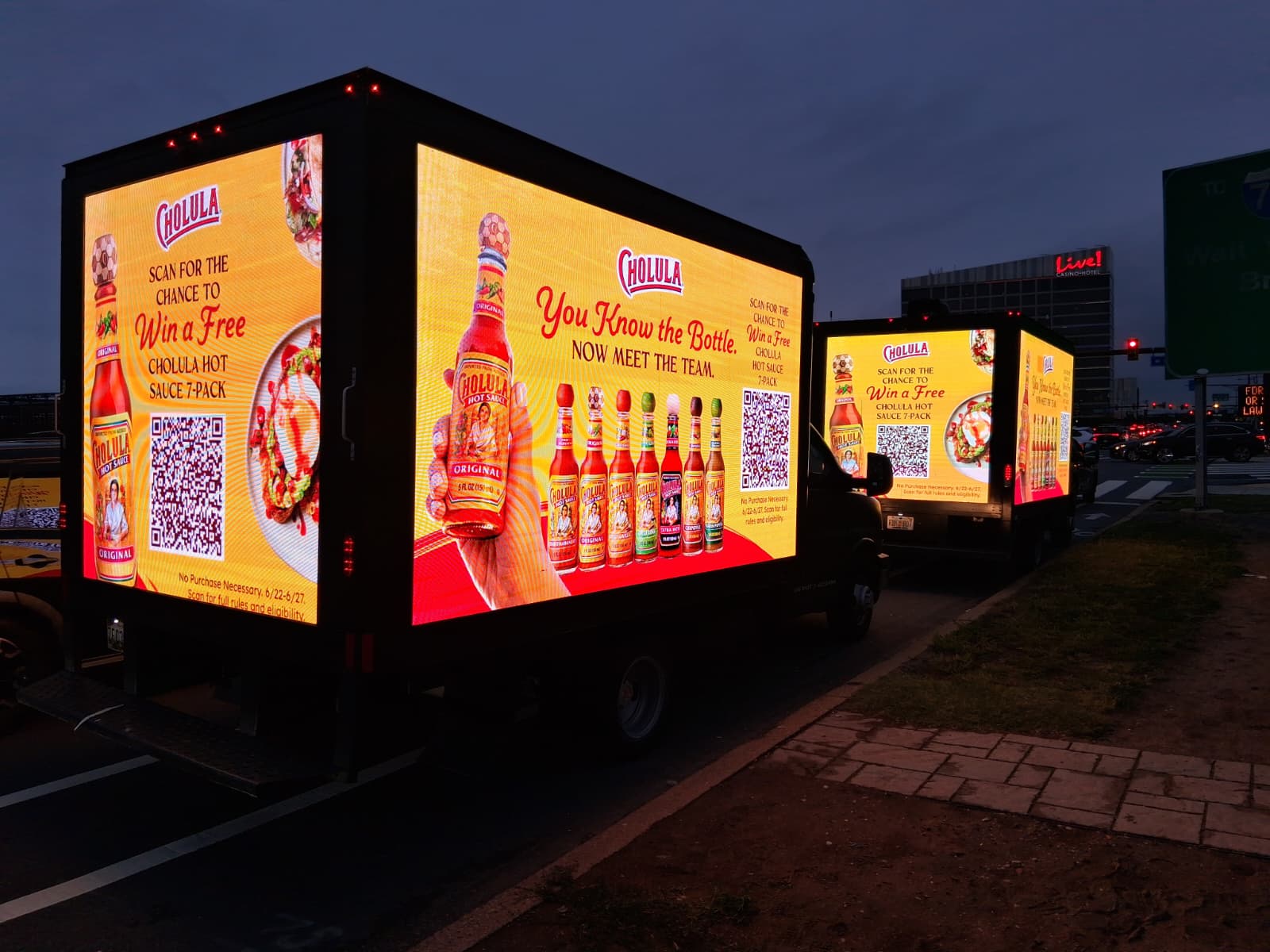 Recent mobile billboard campaign photo